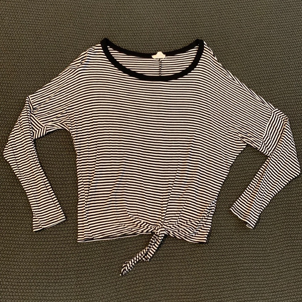 Caution to the Wind Striped Long Sleeve